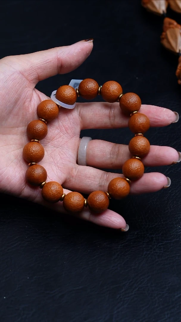 橄榄核吊坠15橘皮手串