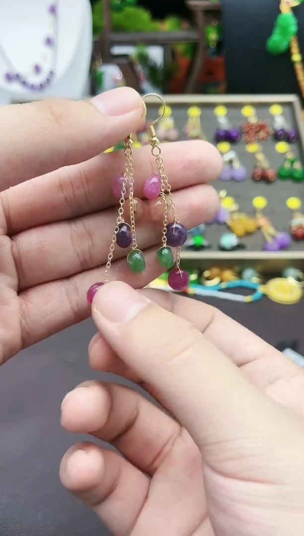 【闪购商品】玛瑙/玉髓耳钉银S925镶嵌910000