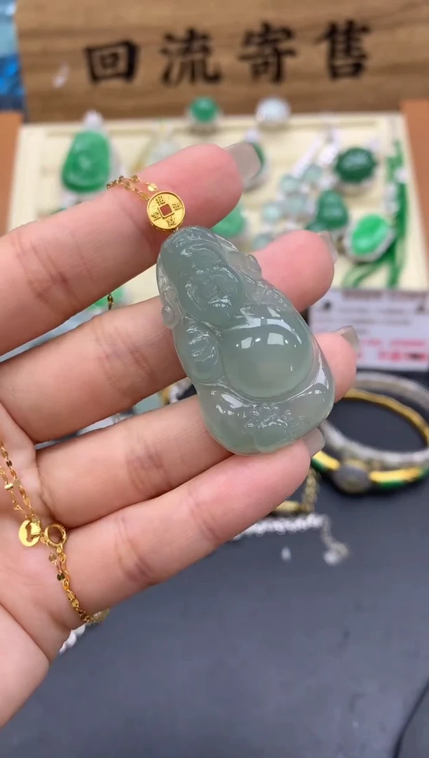 【闪购商品】翡翠颈饰18K金镶嵌657-中国好珍宝