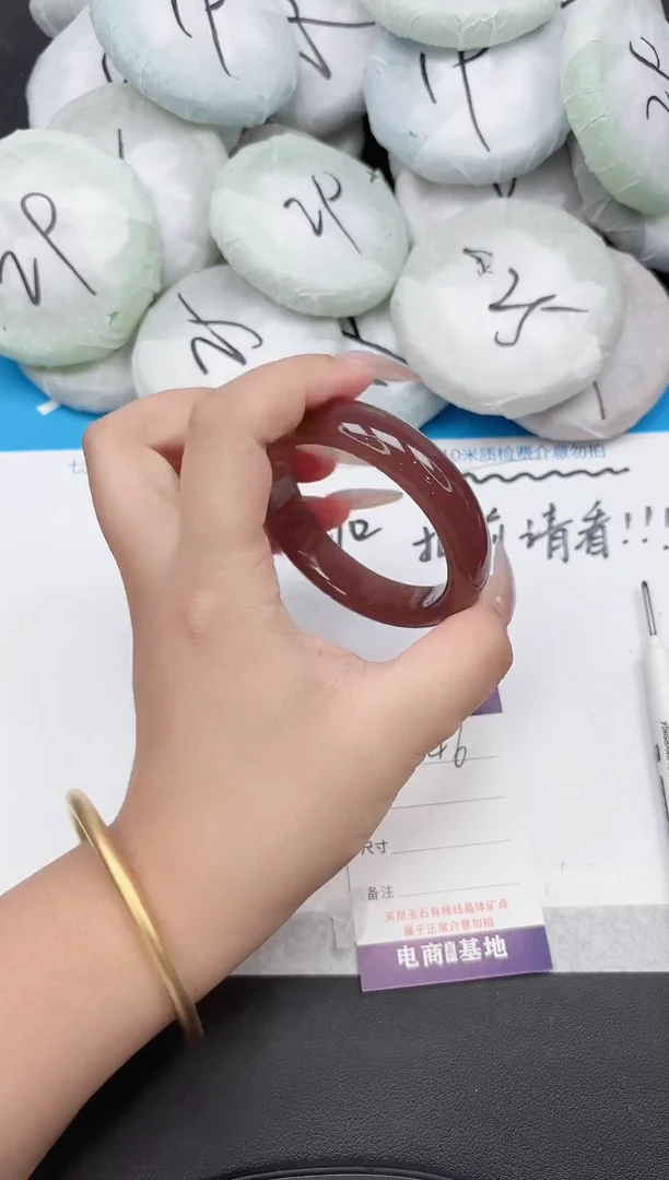 未镶嵌手镯石英质玉46-56