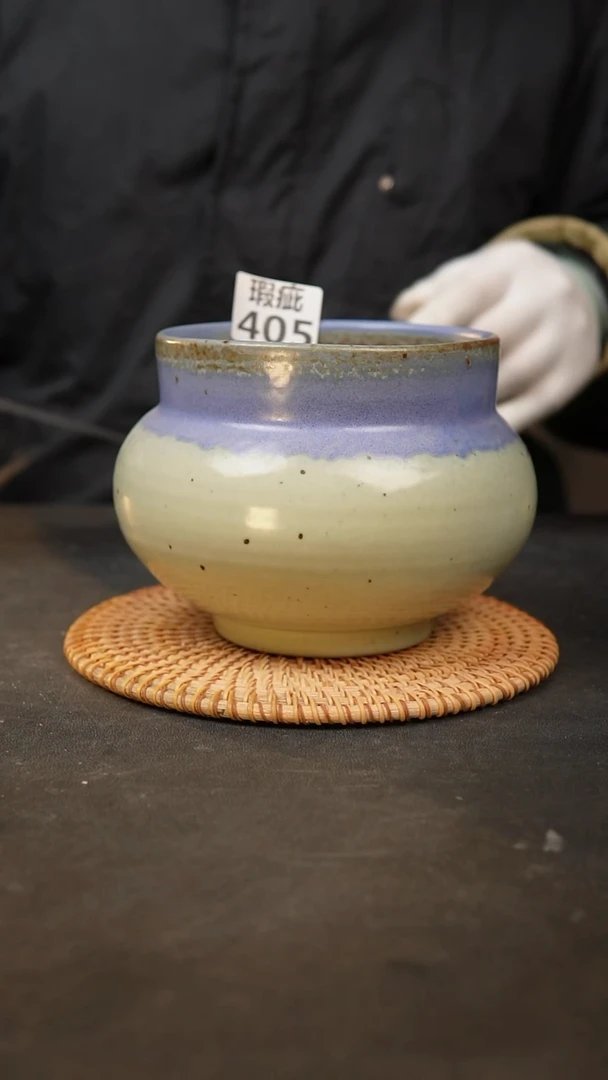 【闪购商品】瓷片405泥泥手工花盆