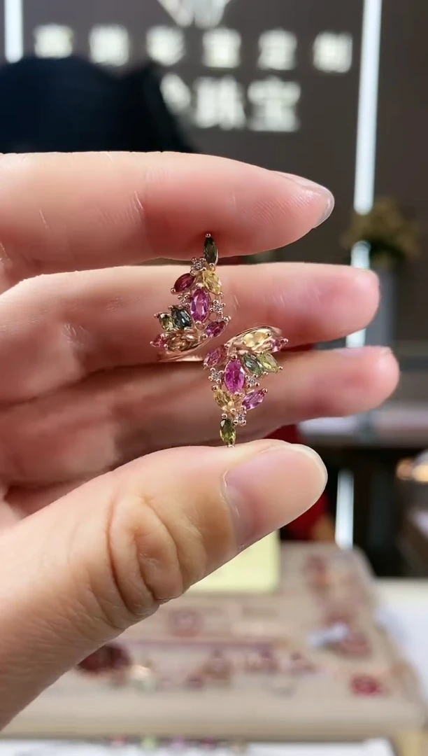 【闪购商品】碧玺手饰银S925镶嵌手饰