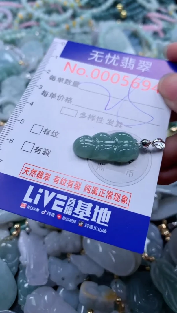 翡翠未镶嵌吊坠(不含链)5694