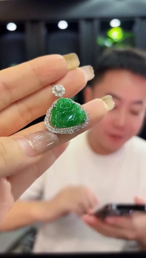 颈饰未镶嵌翡翠缅料A货/支持复检/一件