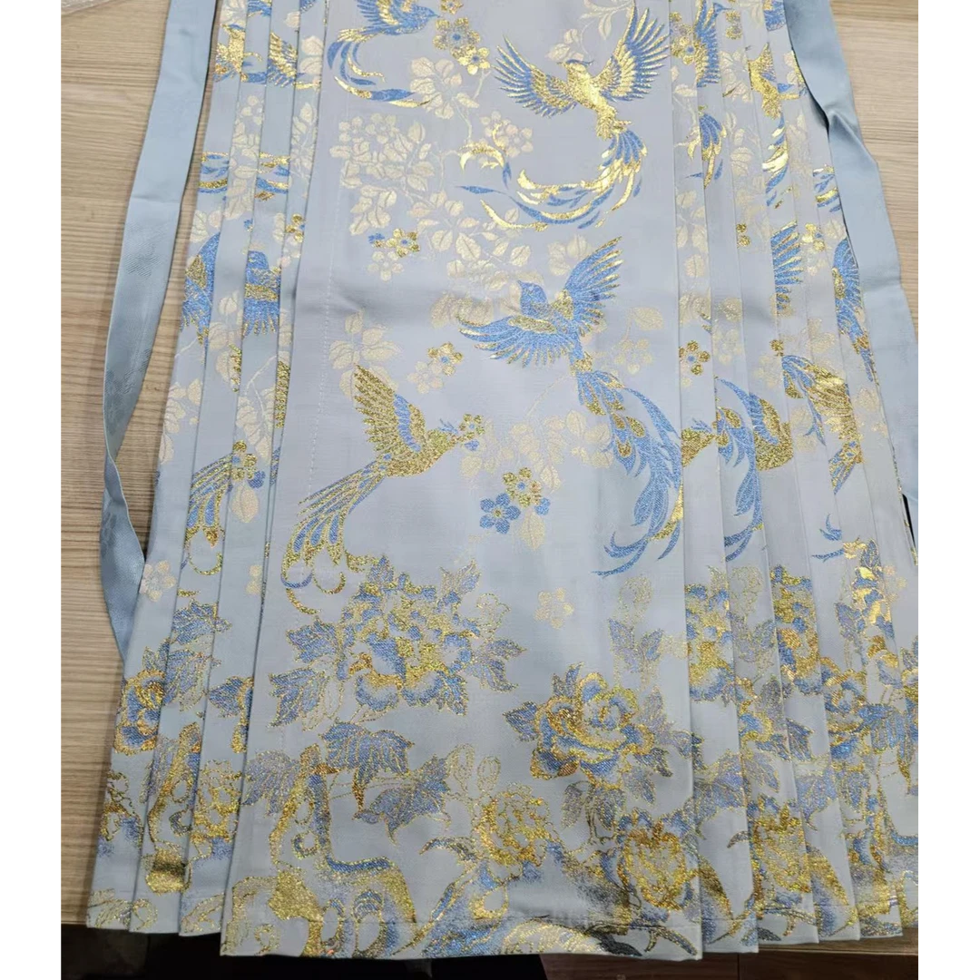 小庄（百鸟朝凤）马面裙裙织金妆花马面裙齐腰日常中国风