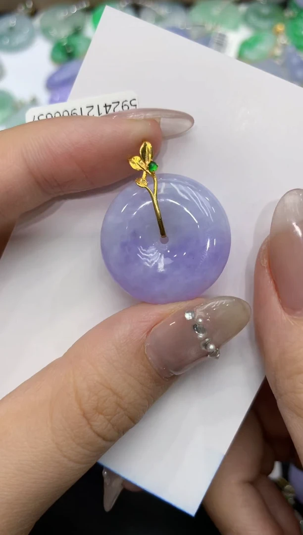 【闪购商品】翡翠颈饰18K金镶嵌222222222