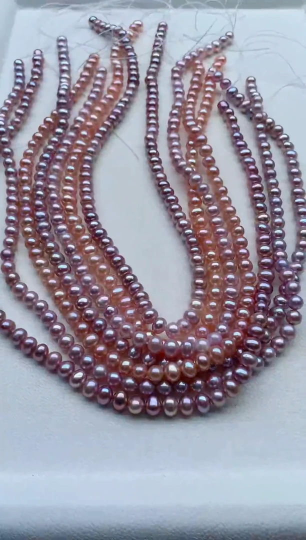 淡水珍珠未镶嵌裸珠无扣头多样性发其一，非无暇