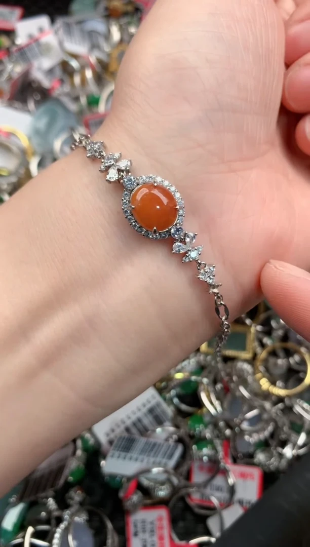 银S925镶嵌戒指翡翠888              7