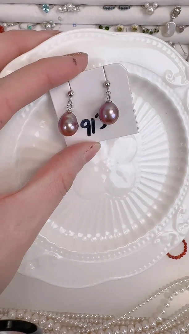 【闪购商品】淡水珍珠耳饰银S925镶嵌a20