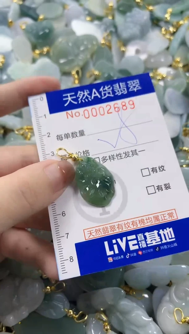 颈饰未镶嵌翡翠天然A货翡翠