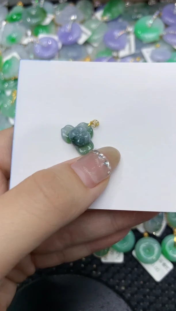 【闪购商品】翡翠颈饰18K金镶嵌222222222