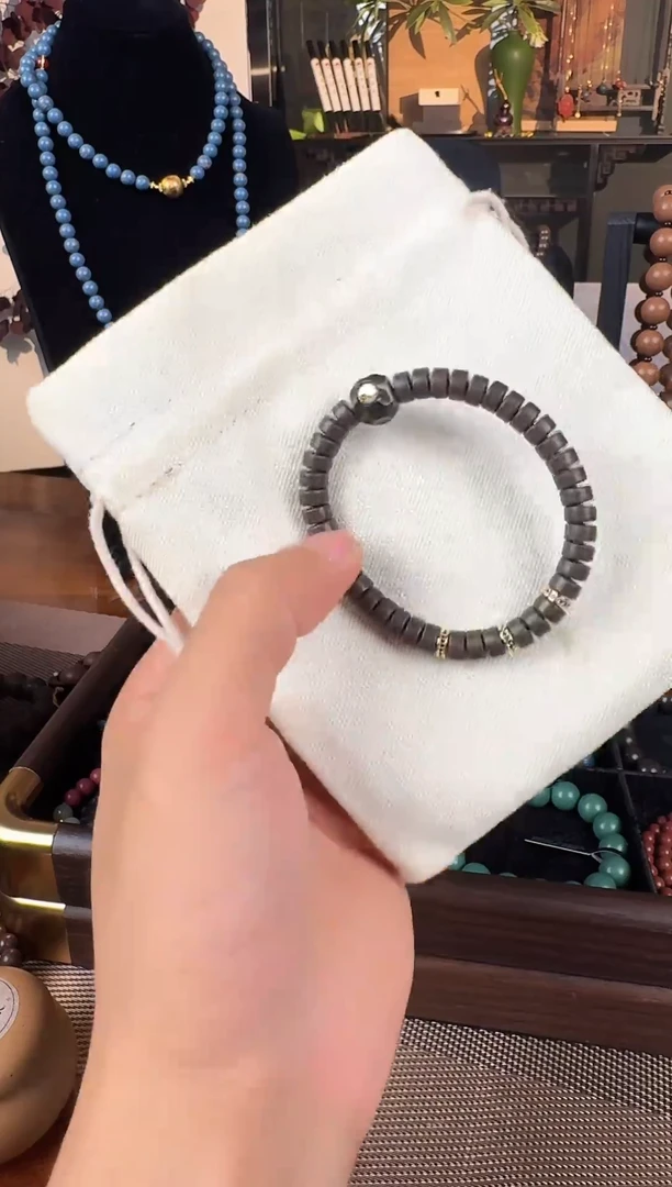 泥塑龙涎香药片珠手串