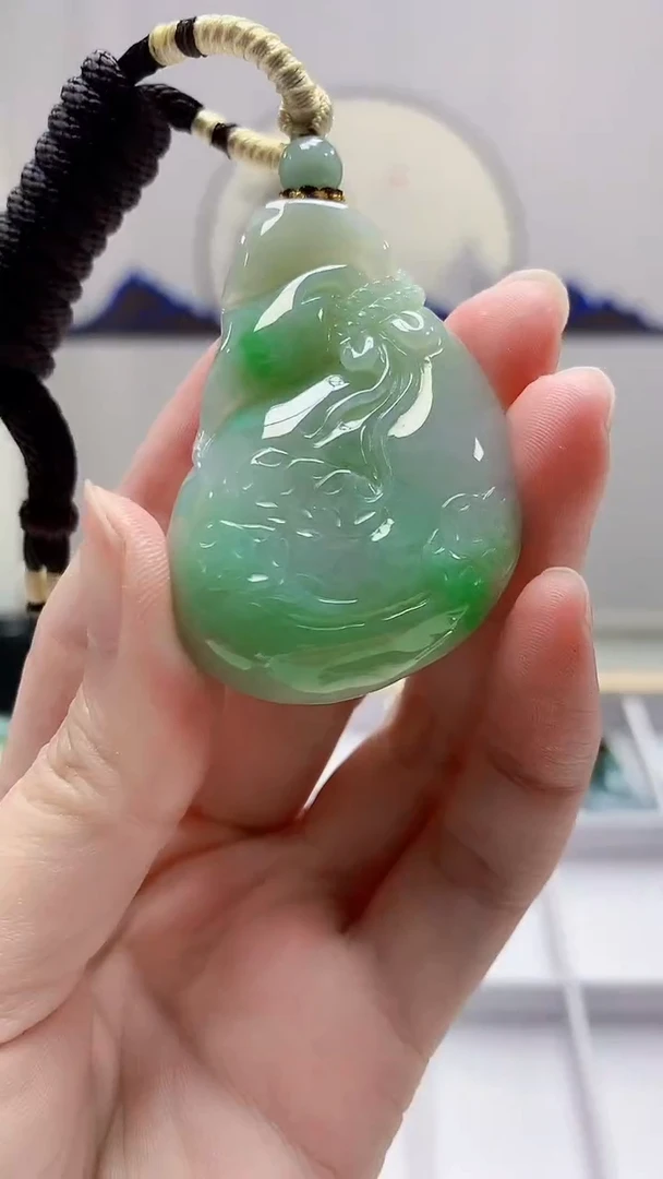 未镶嵌定制翡翠4898zm-毛货挂件77钱袋