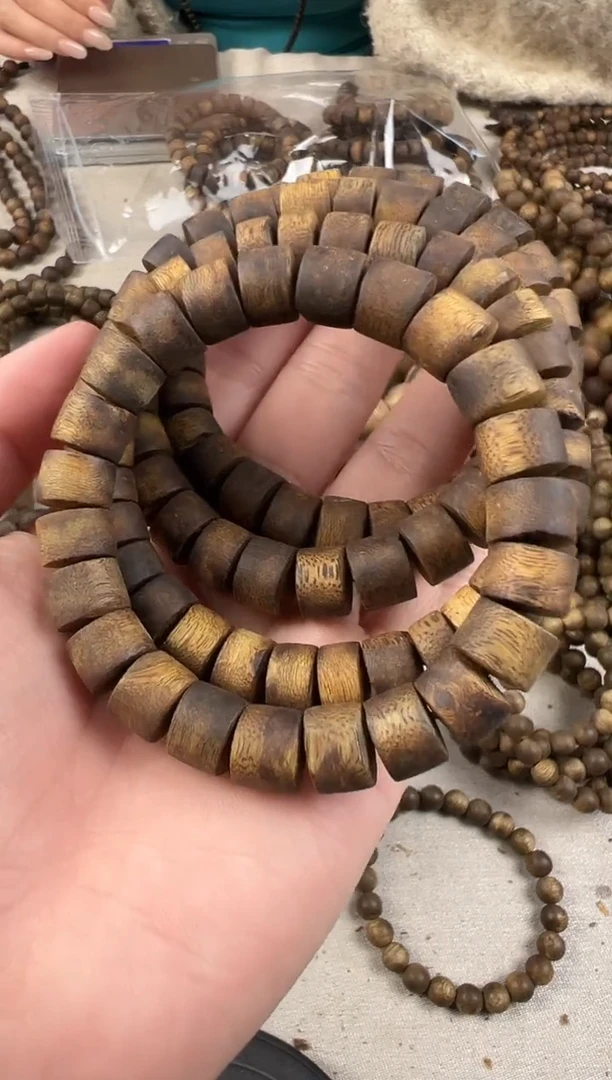 沉香手串奇楠沉水浮厚片珠保10克多样性发一条