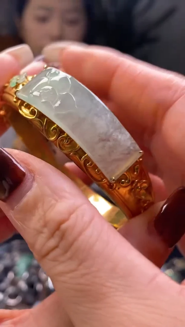 颈饰银S925镶嵌翡翠净货13347