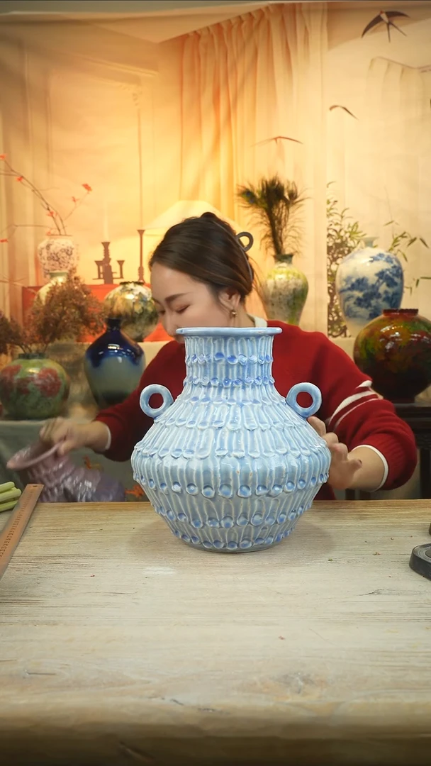 高27口径 13陶瓷花器