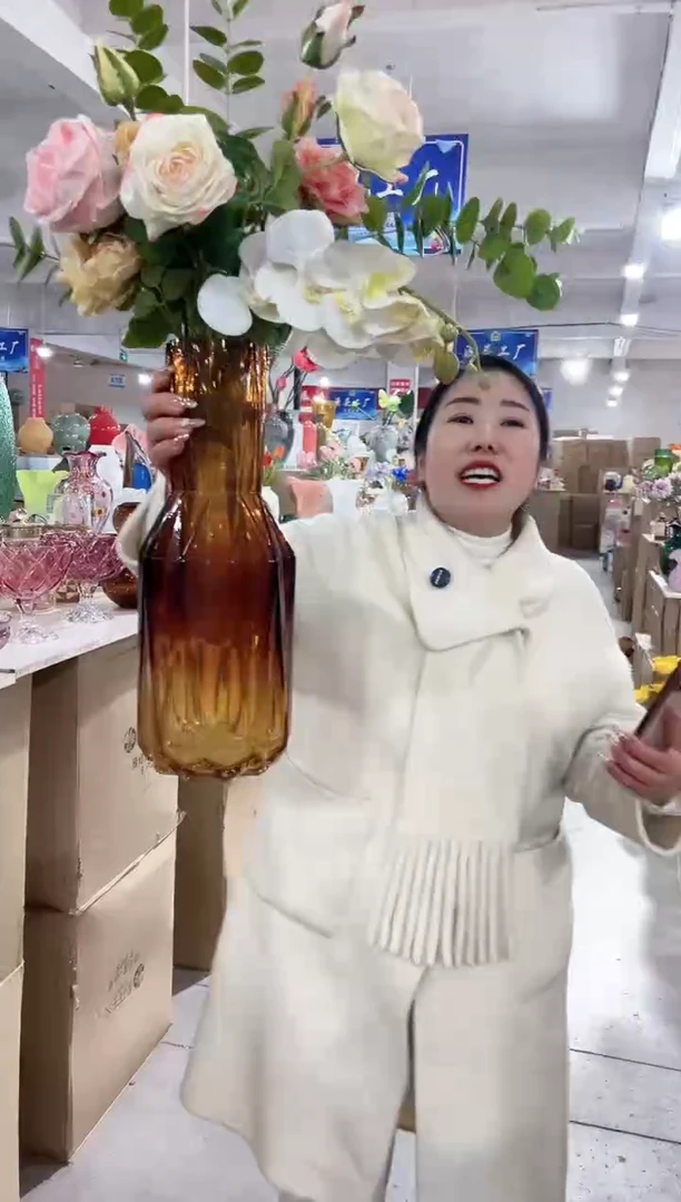 【闪购商品】玻璃花伴你花瓶微瑕-JRMSM