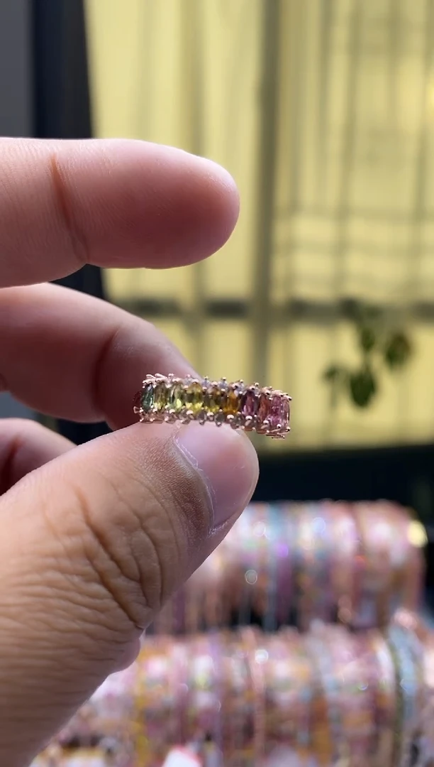 【闪购商品】碧玺戒指银S925镶嵌43453544