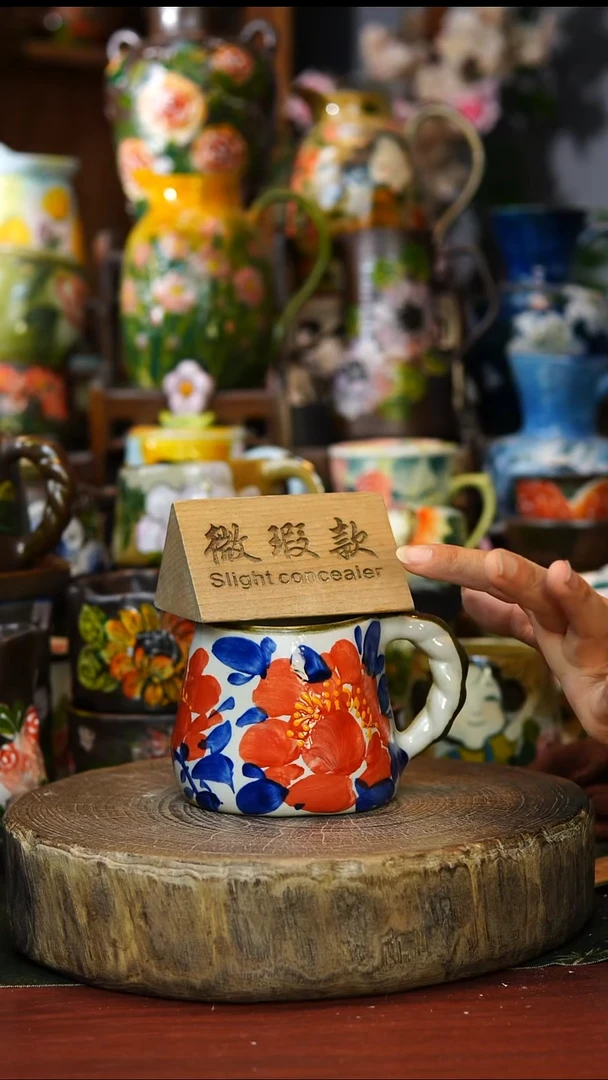 陶瓷48景德镇手工手绘釉下彩