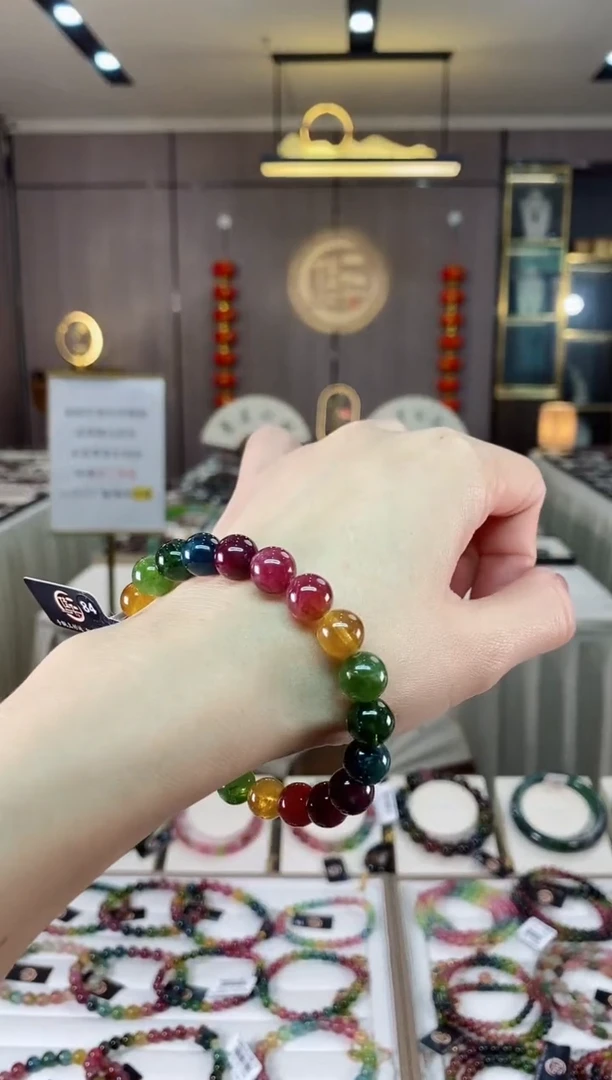 【闪购商品】碧玺单圈手串9mm+未镶嵌（多样性发一条）hon