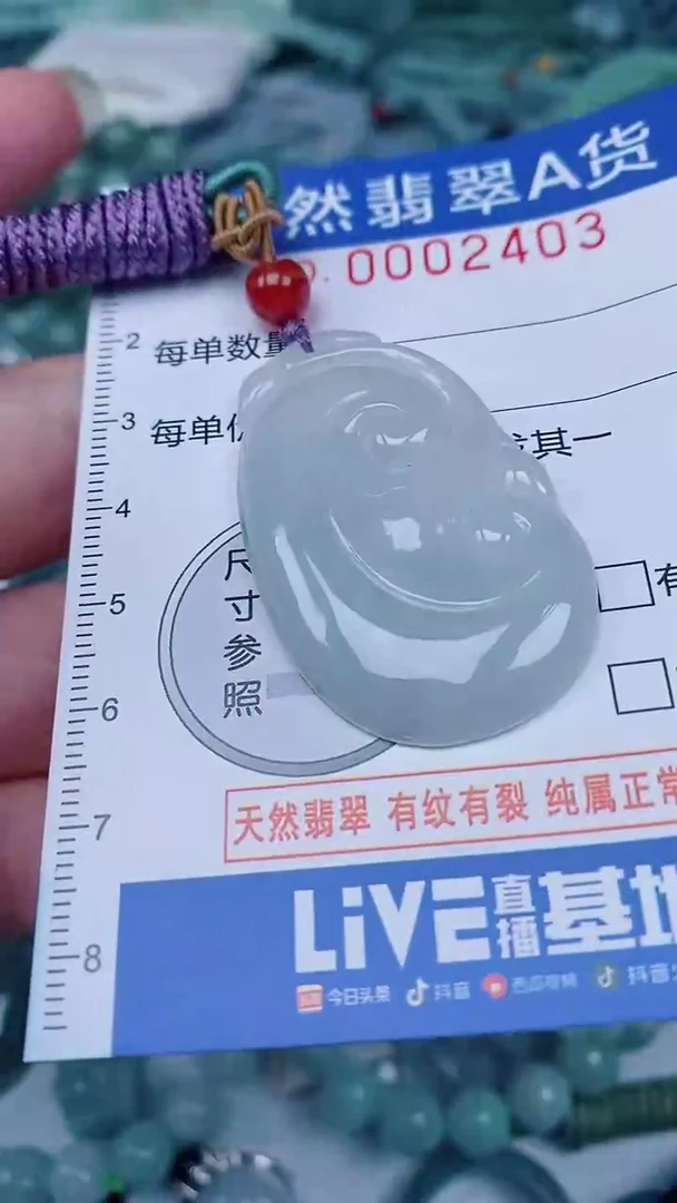 翡翠未镶嵌颈饰00002403