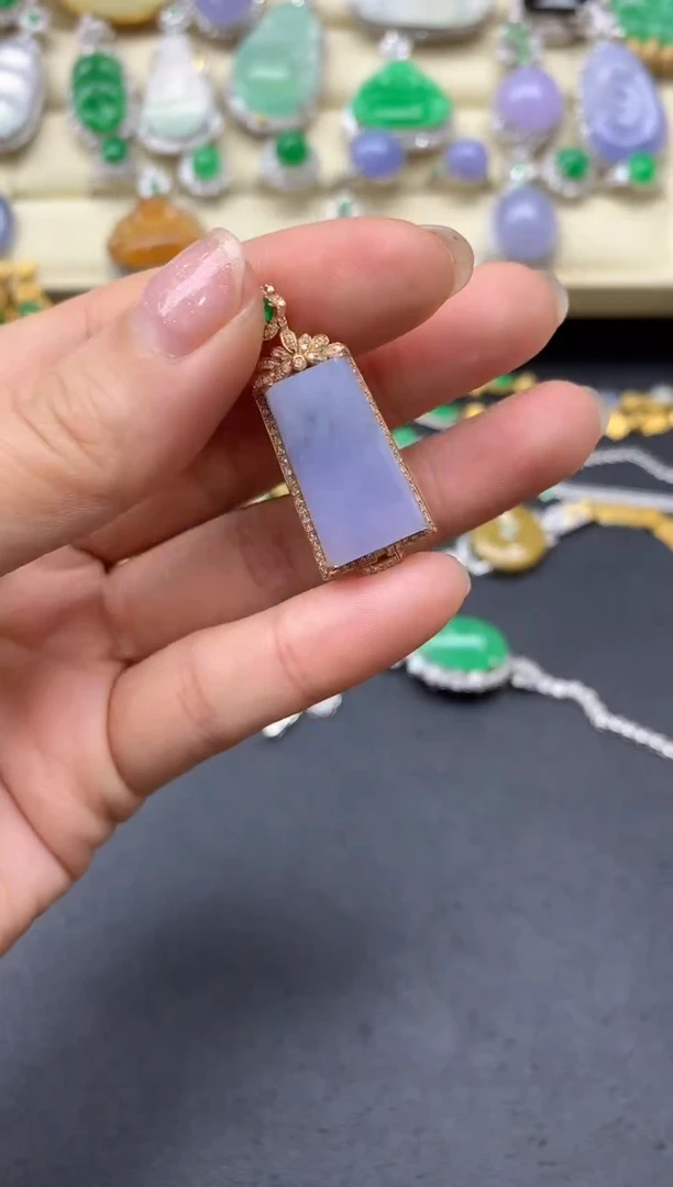 【闪购商品】翡翠颈饰18K金镶嵌341-中国好珍宝