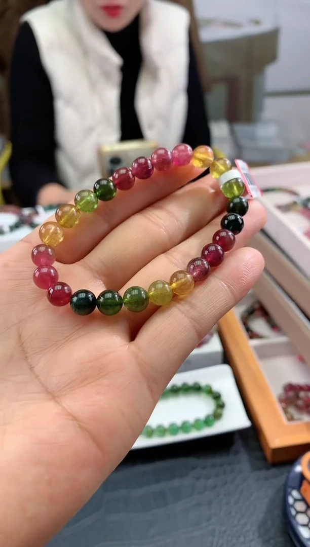 【闪购商品】碧玺手串未镶嵌多样性发一条