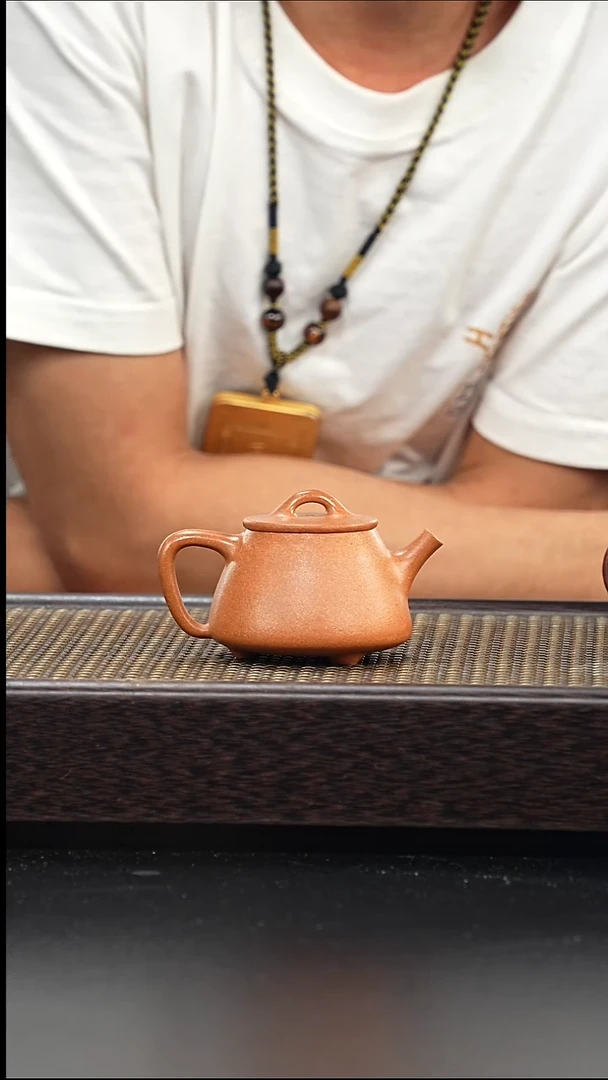 茶壶紫砂全手工黄降坡小高瓢100cc