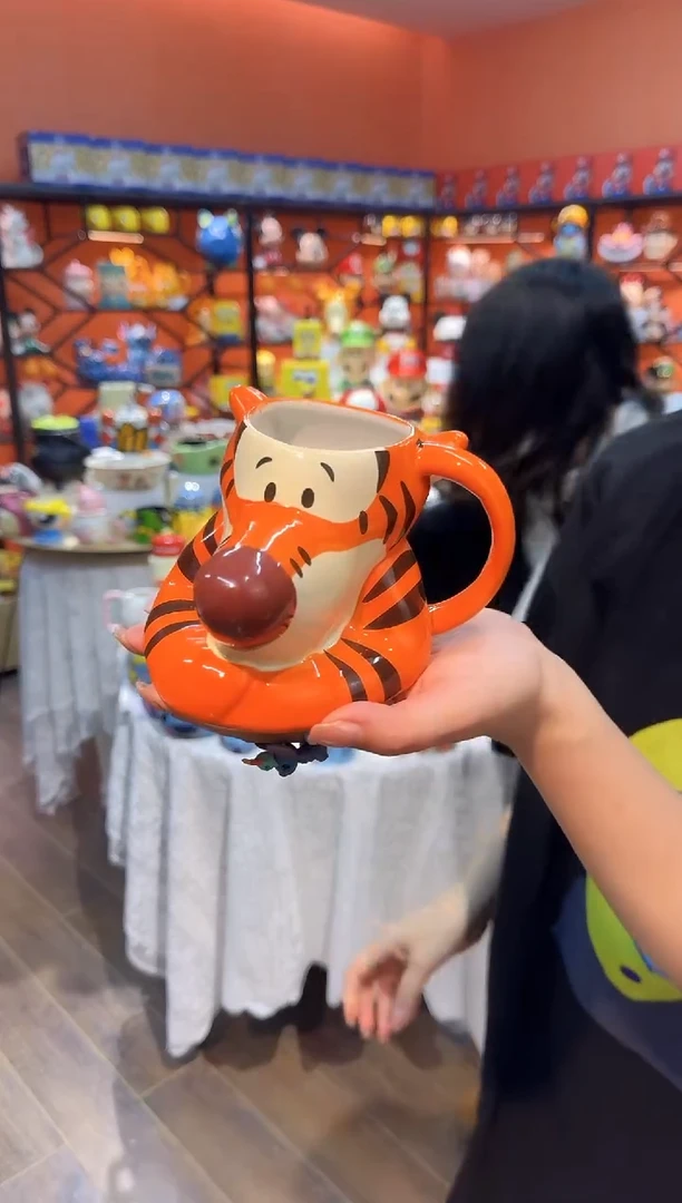 瓷片@@跳跳虎杯子陶瓷杯