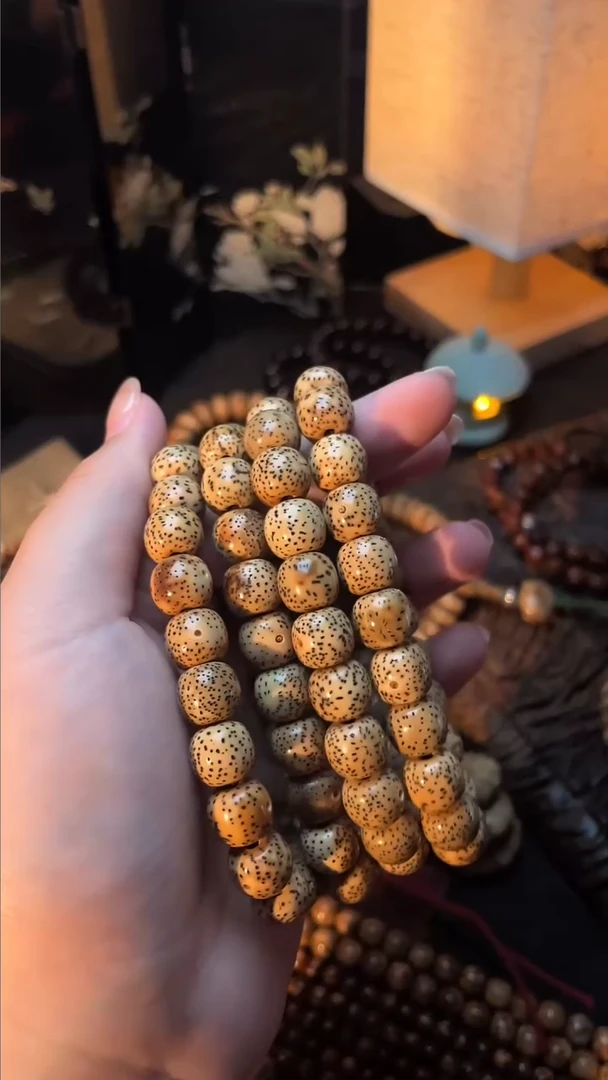 手串星月菩提原知行堂陈籽10*9桶珠手串