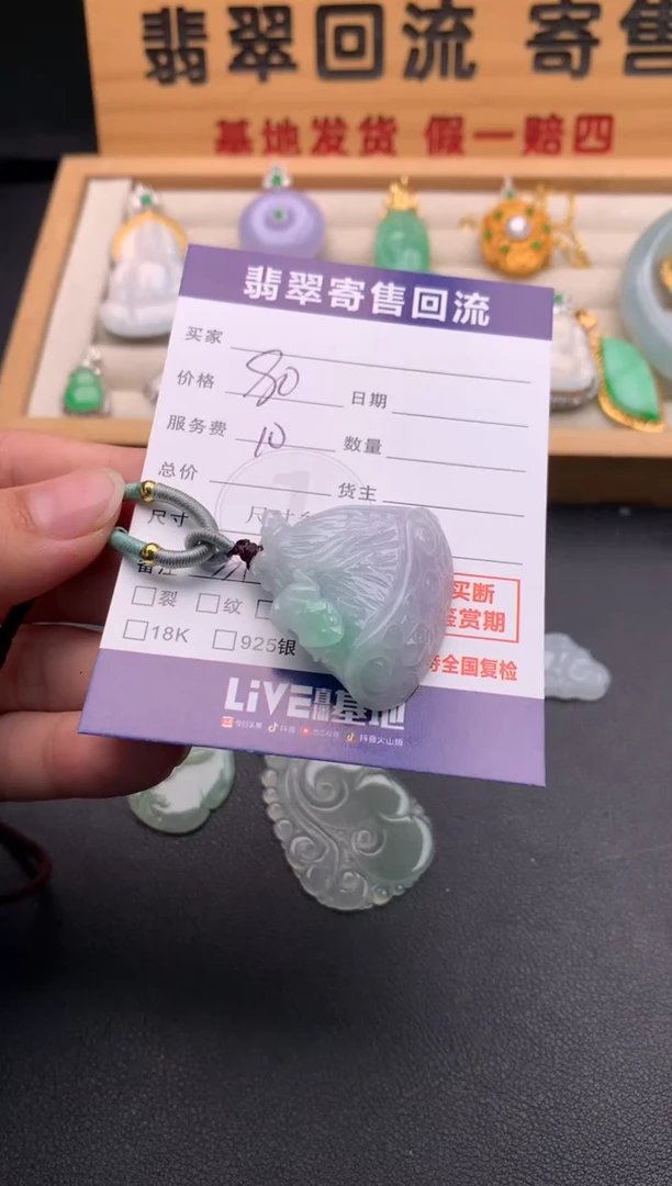 颈饰未镶嵌翡翠10146121