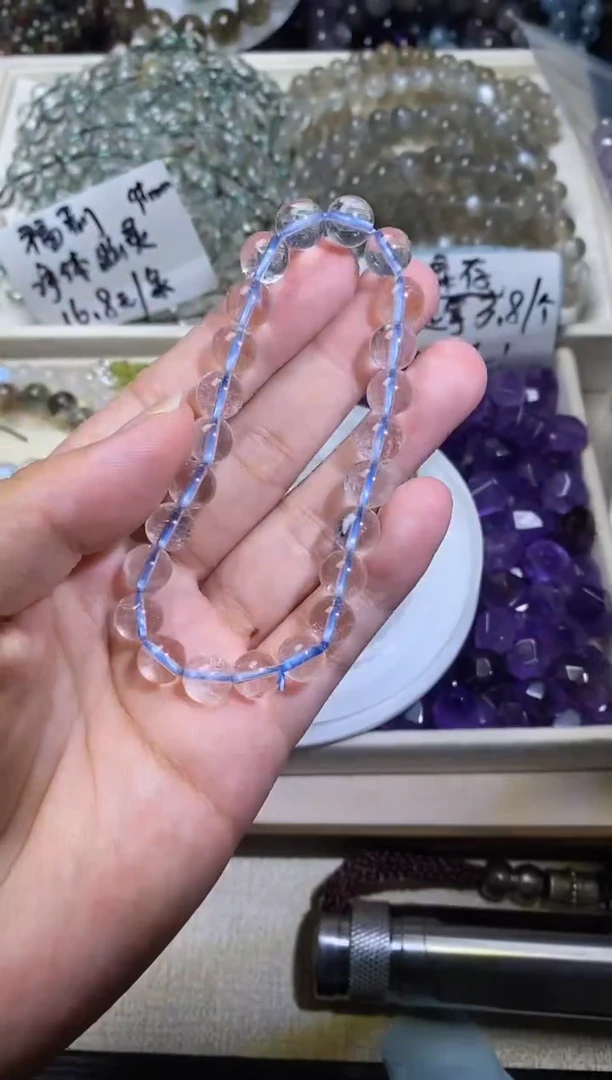 未镶嵌手串水晶白啊赛