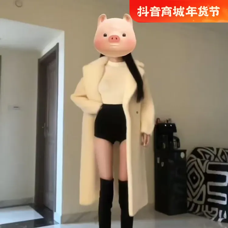 【薄荷雪糕】慵懒风时尚百搭宽松时尚外套半高领长袖针织上衣短裤女