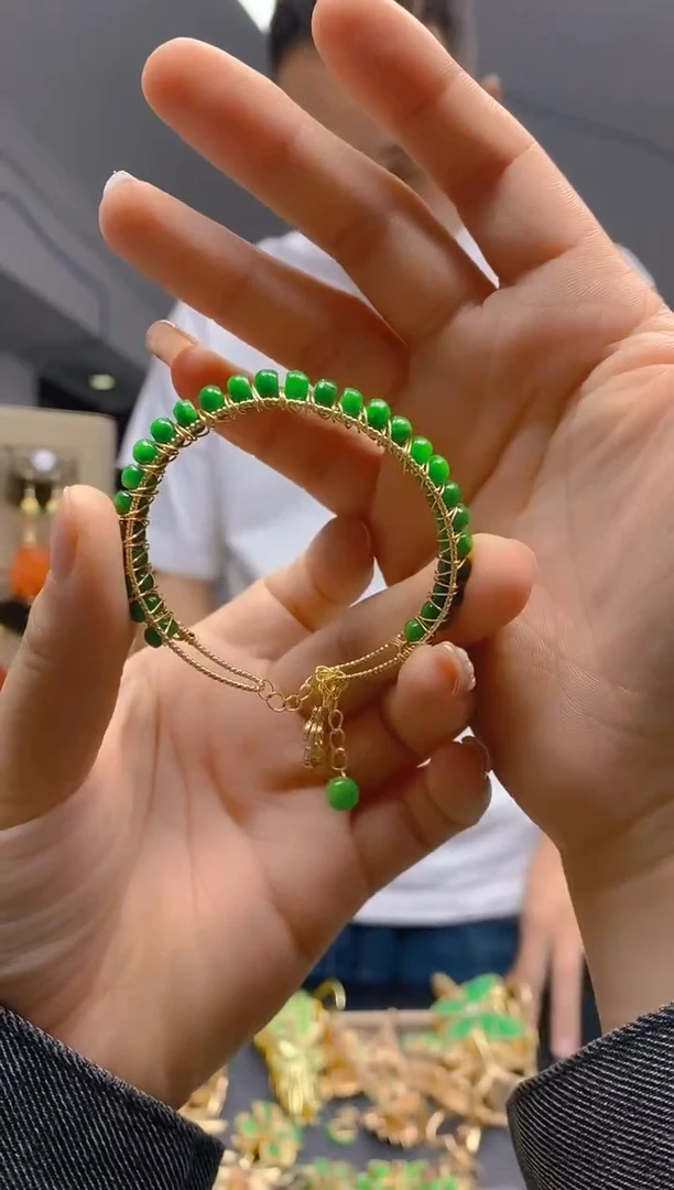 【闪购商品】翡翠耳饰合金0267翡翠手镯