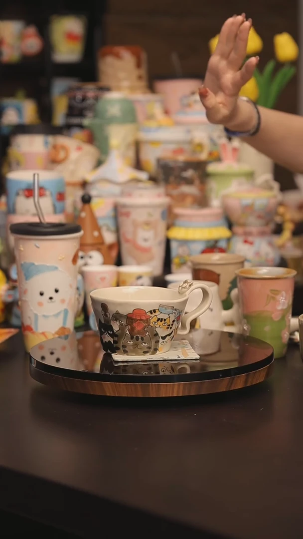 随机景德镇釉下彩绘设计师款式陶瓷