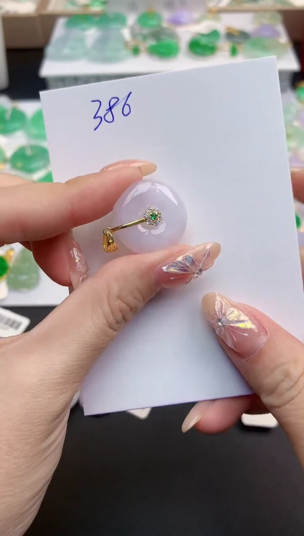 颈饰未镶嵌翡翠天然缅甸A货翡翠