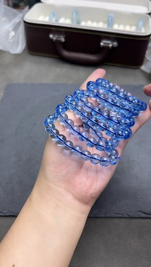 未镶嵌手串海蓝宝石圣玛丽亚海蓝宝10mm