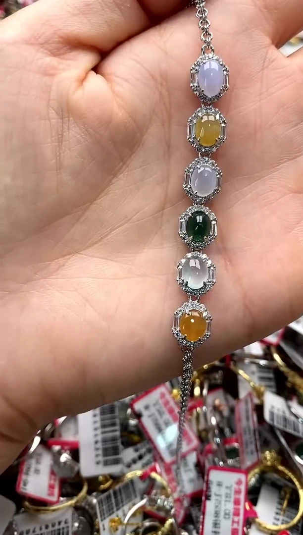 【闪购商品】翡翠戒指银S925镶嵌44444444   6