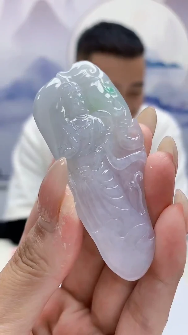 未镶嵌定制翡翠4898mm-毛货挂件158