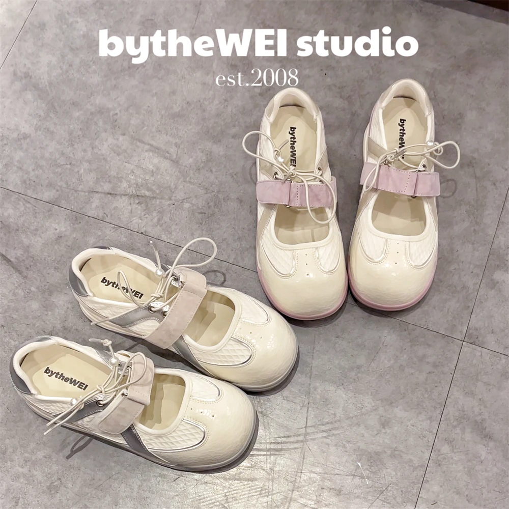 bytheWEI【豚豚玛丽珍】原创夏季豚豚运动鞋内增高休闲鞋玛丽珍鞋女