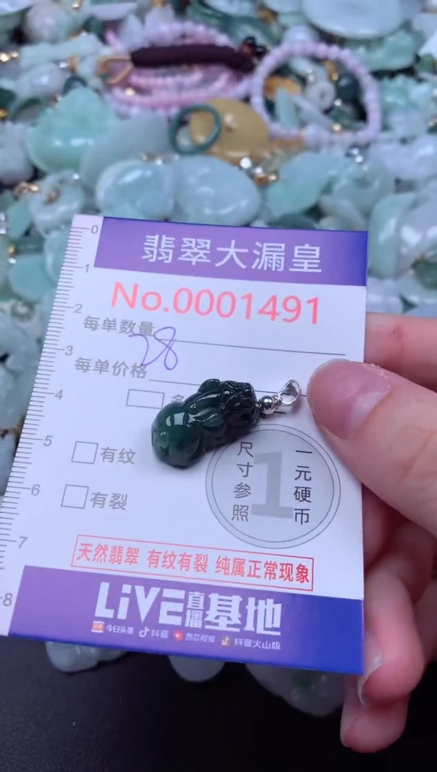 吊坠(不含链)未镶嵌翡翠1491