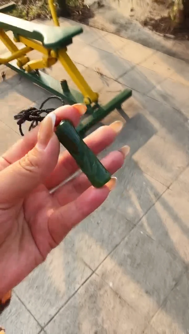 【闪购商品】和田玉（碧玉）吊坠(不含链)未镶嵌竹节吊坠