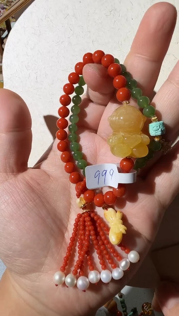 【闪购商品】蜜蜡手链未镶嵌蜜蜡宇航员手链