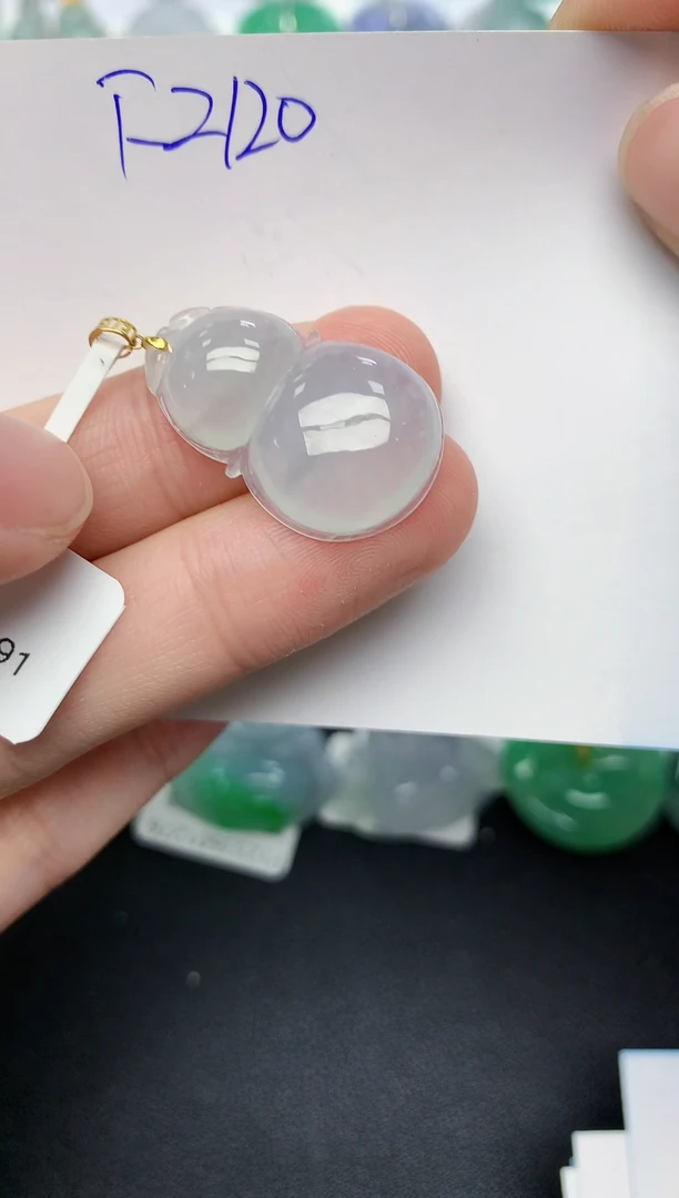 颈饰18K金镶嵌翡翠天然缅甸A货翡翠百元以上9元证书费自理