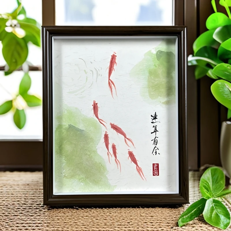 《连年有余》尺寸27*22cm家居饰品玄关摆件工艺品办公室摆件摆台