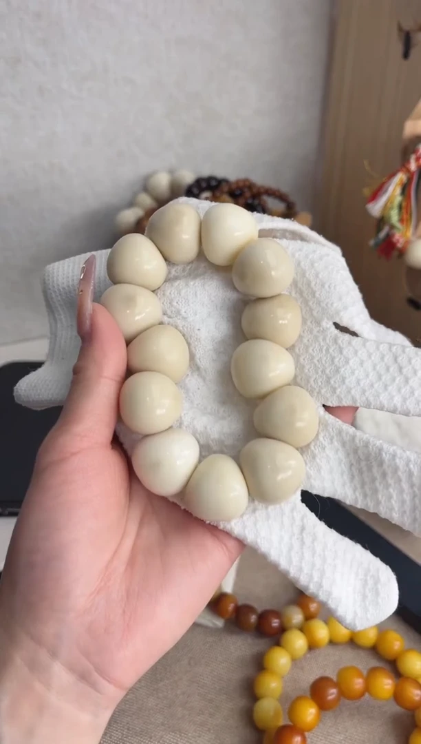 【闪购商品】菩提根/象牙果手串象牙果蒜瓣肠21mm瑕疵不补