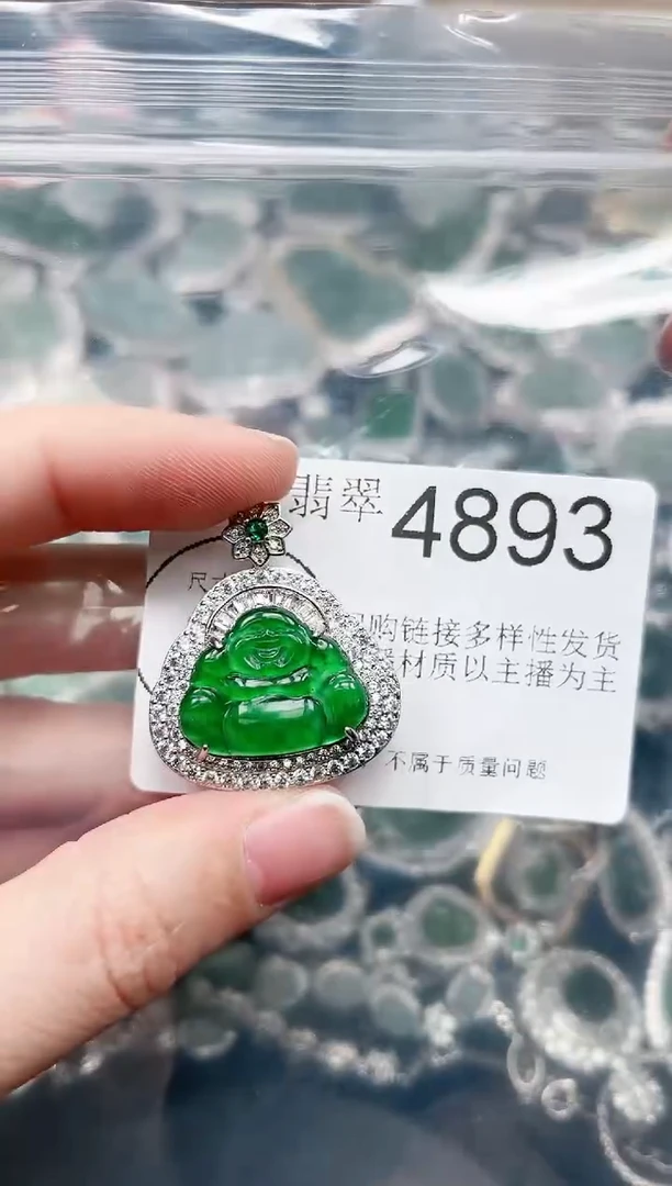 【闪购商品】翡翠颈饰未镶嵌4893赠皮绳