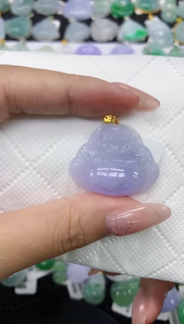 颈饰18K金镶嵌翡翠1111111111