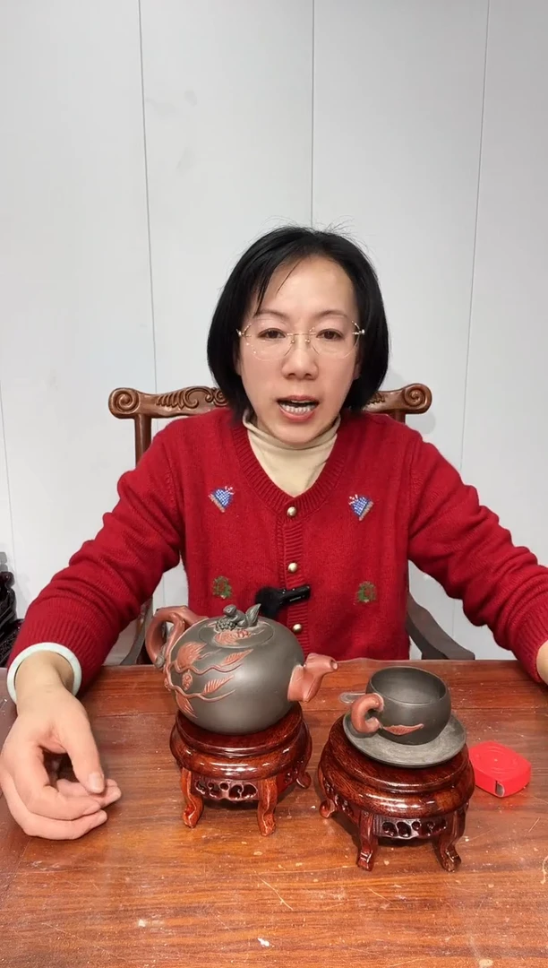 木买一送一香炉底座非花红11*12*7