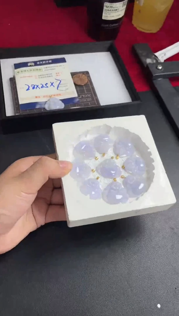 【闪购商品】翡翠挂件18K金镶嵌佛公FL15配绳/多样性发其一CP